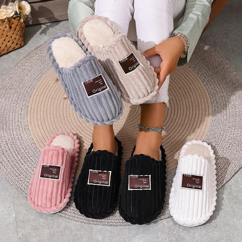Nordspur | Corduroy Plush Indoor Slippers