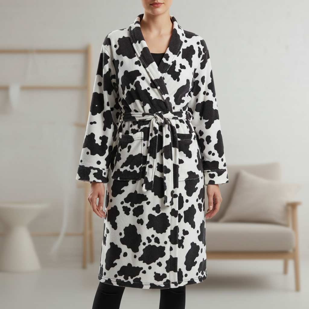 Nordspur | CozyMoozy Knee Length Robe With Belt