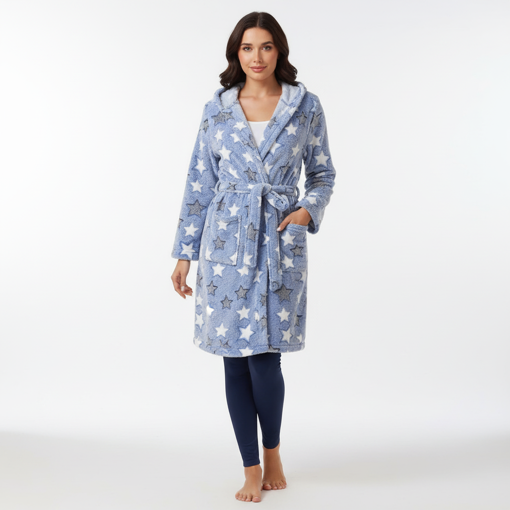 Nordspur | CozyMoozy Knee Length Robe With Belt