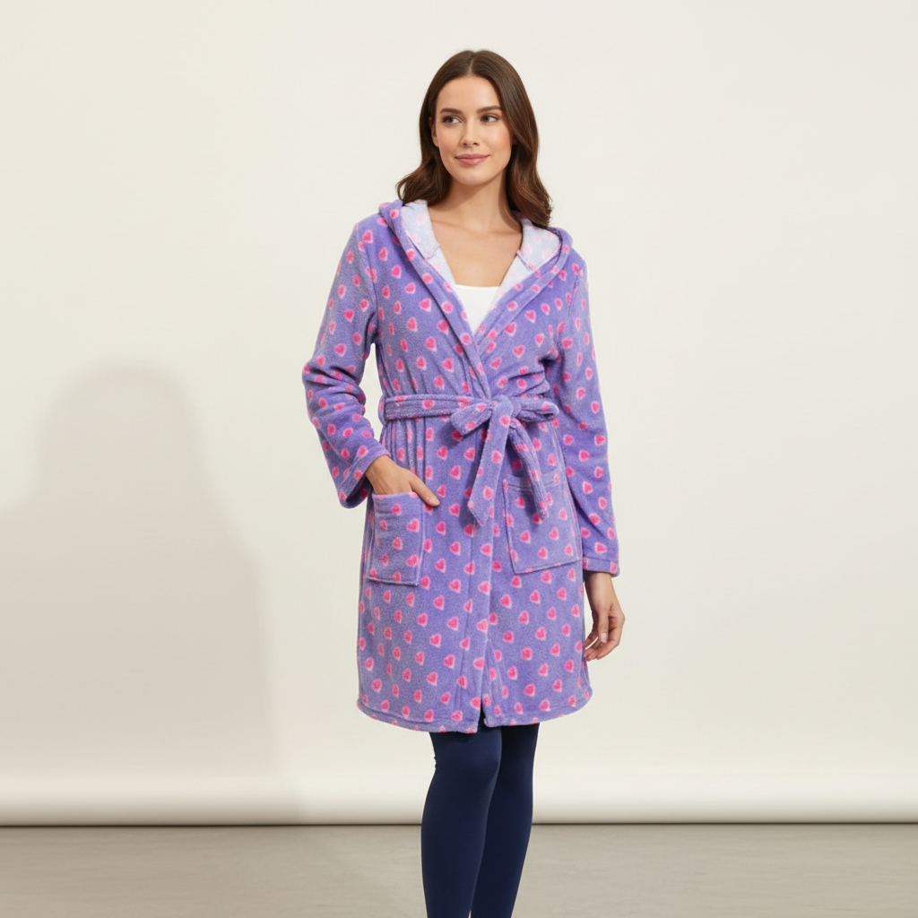 Nordspur | CozyMoozy Knee Length Robe With Belt