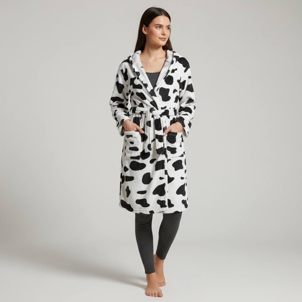 Nordspur | CozyMoozy Knee Length Robe With Belt