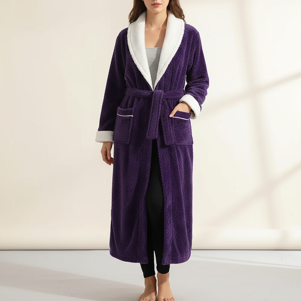 Nordspur | Cozynest Long Plush Bathrobe Gown