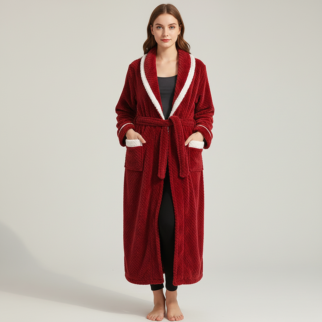 Nordspur | Cozynest Long Plush Bathrobe Gown