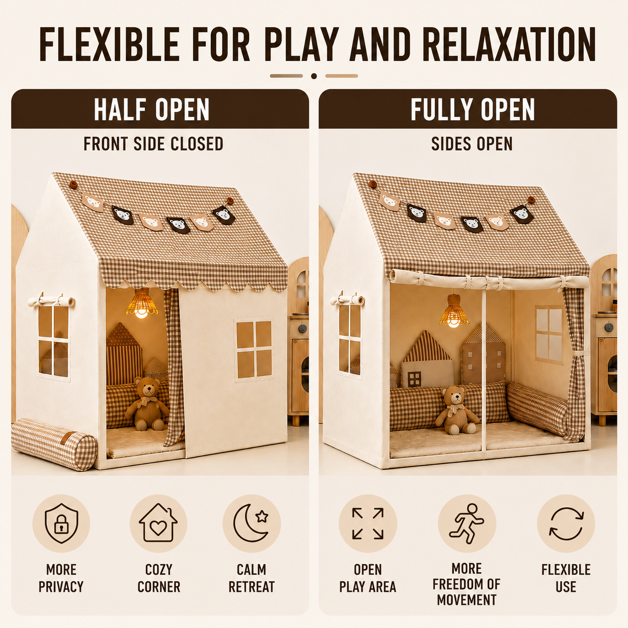 Nordspur | Cozynook Foldable Children Playhouse Tent