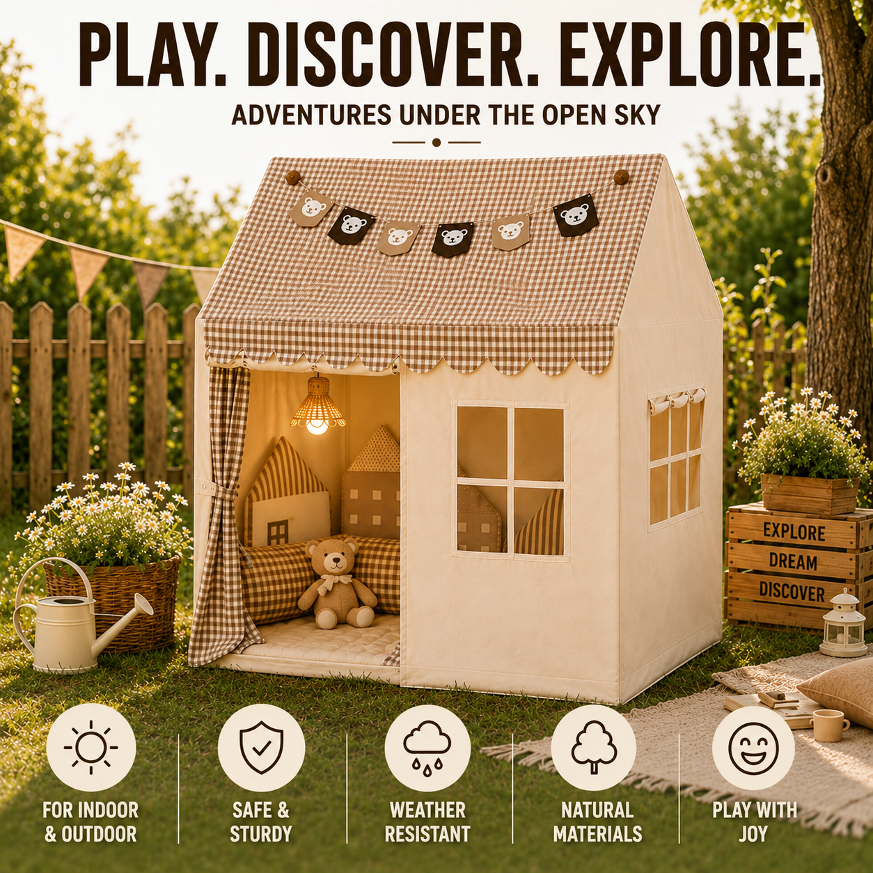 Nordspur | Cozynook Foldable Children Playhouse Tent