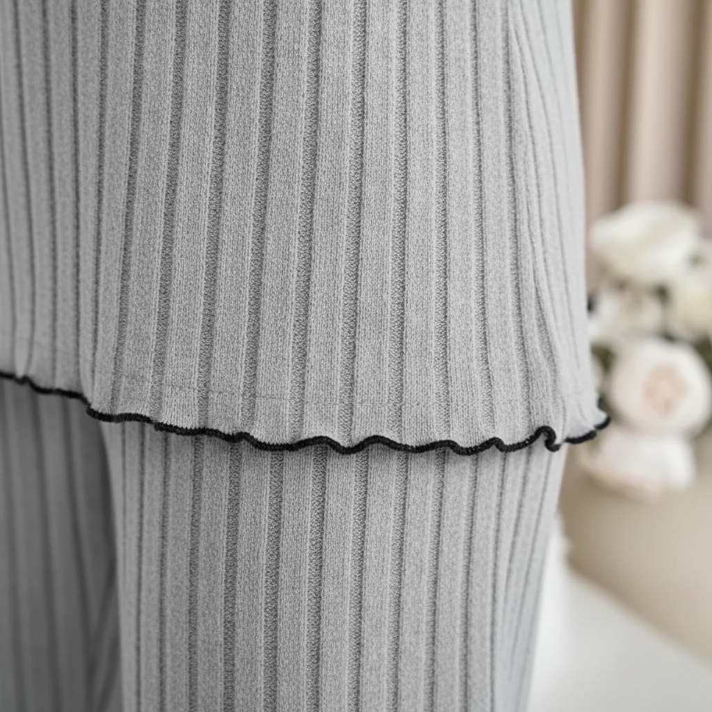 Nordspur | Cozyra Ribbed Long Sleeve Pajama Set