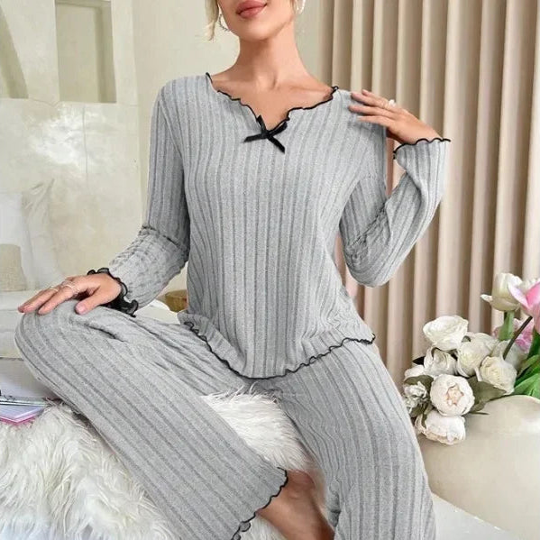 Nordspur | Cozyra Ribbed Long Sleeve Pajama Set