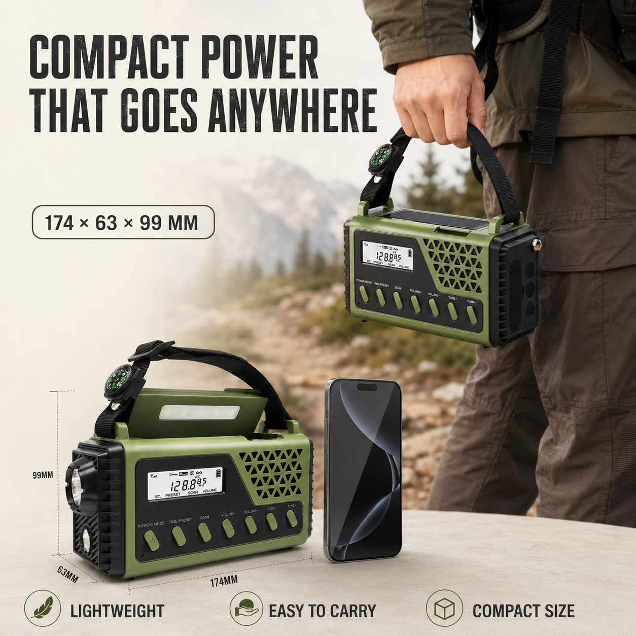 Nordspur | Crankonix Hand Crank Emergency Radio
