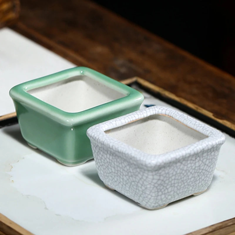 Nordspur | Craquelon Glazed Mini Bowl-Style Planter