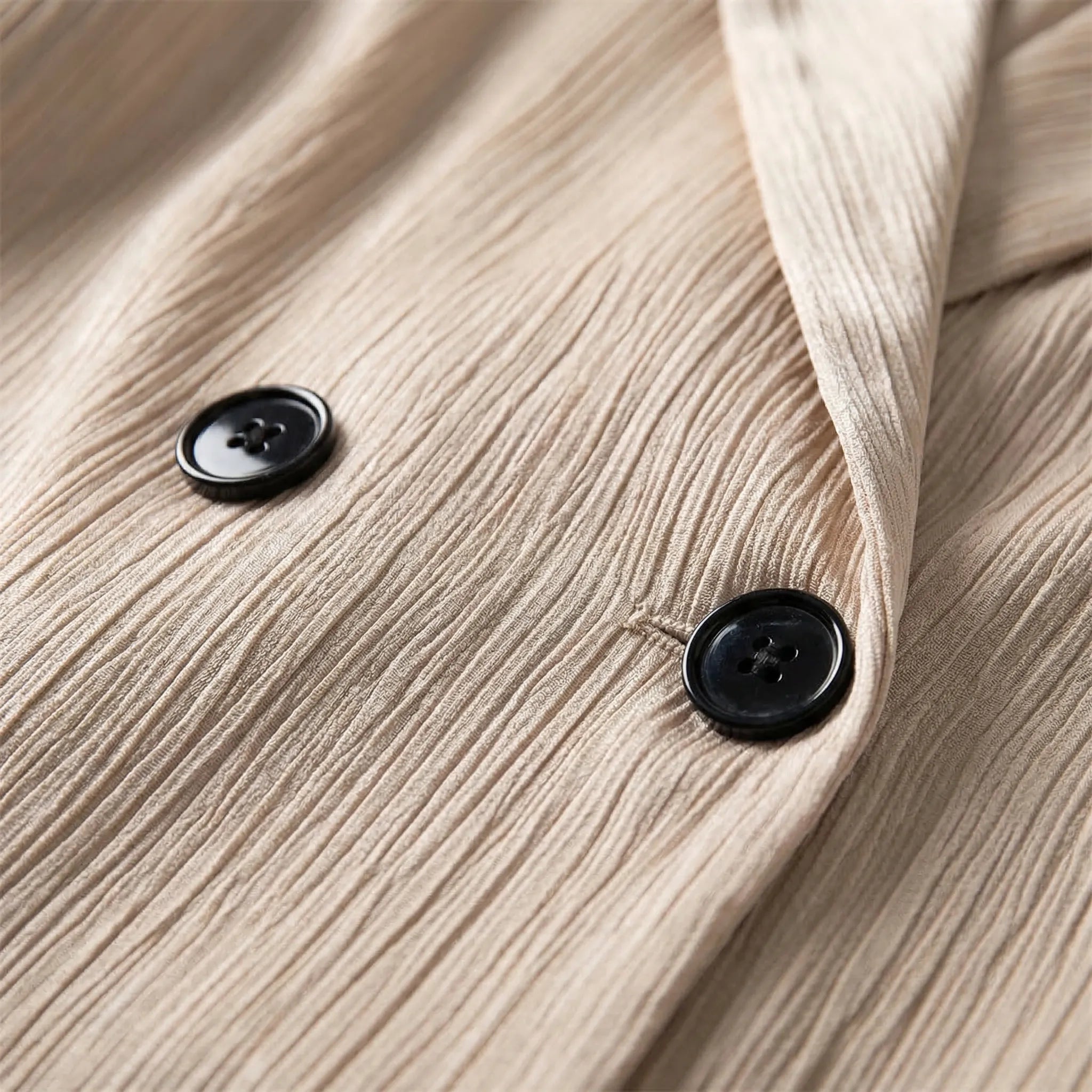 Nordspur | Creaselle Double-Breasted Textured Jacket And Trousers Set