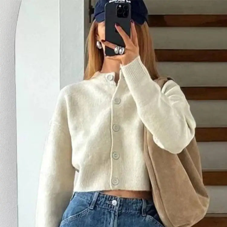 Nordspur | Croselle Cropped Button Front Cardigan