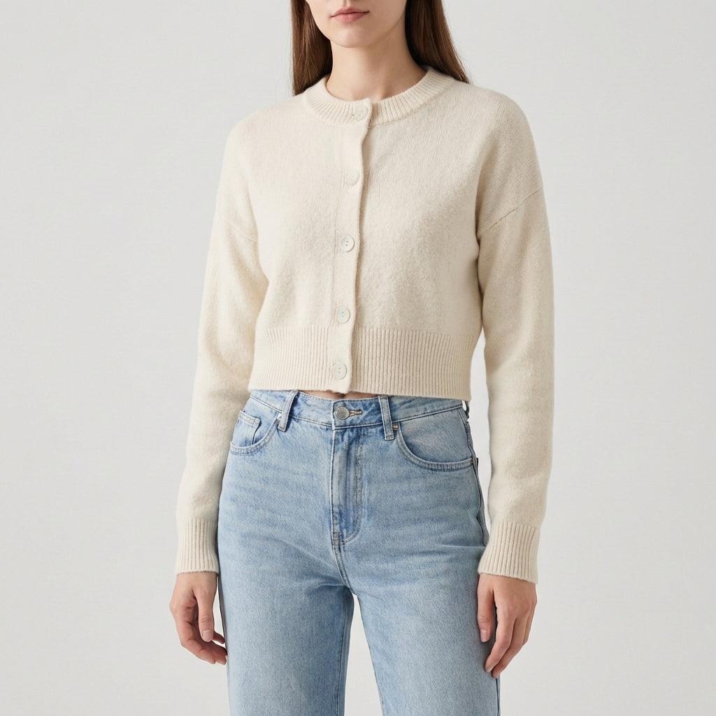 Nordspur | Croselle Cropped Button Front Cardigan