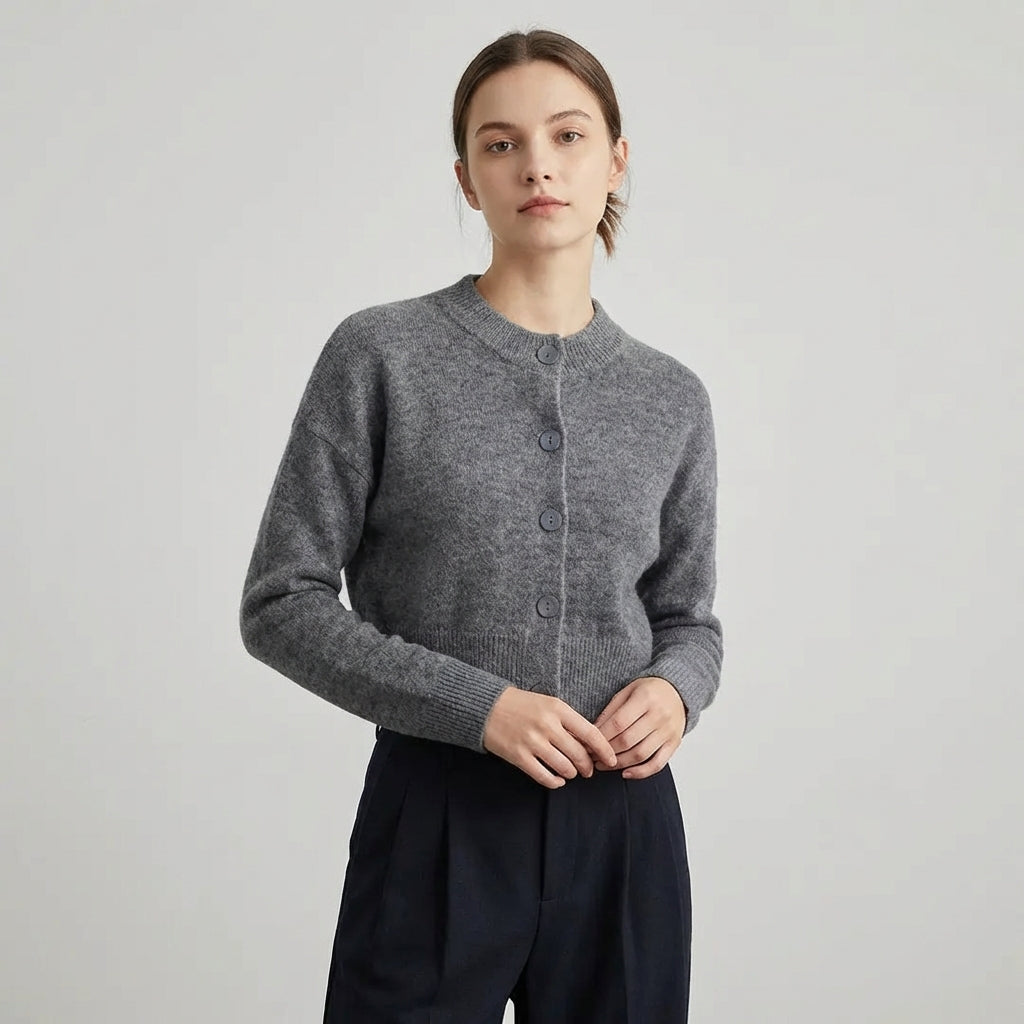 Nordspur | Croselle Cropped Button Front Cardigan