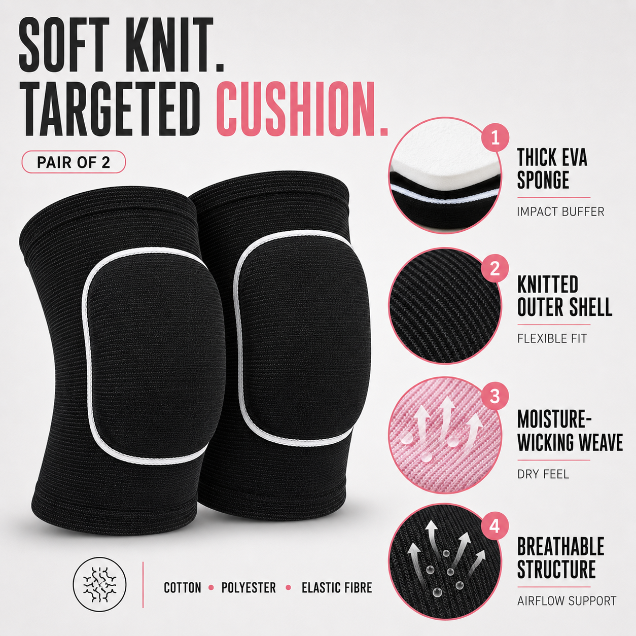 Nordspur | Cushia Soft Compression Knee Pads