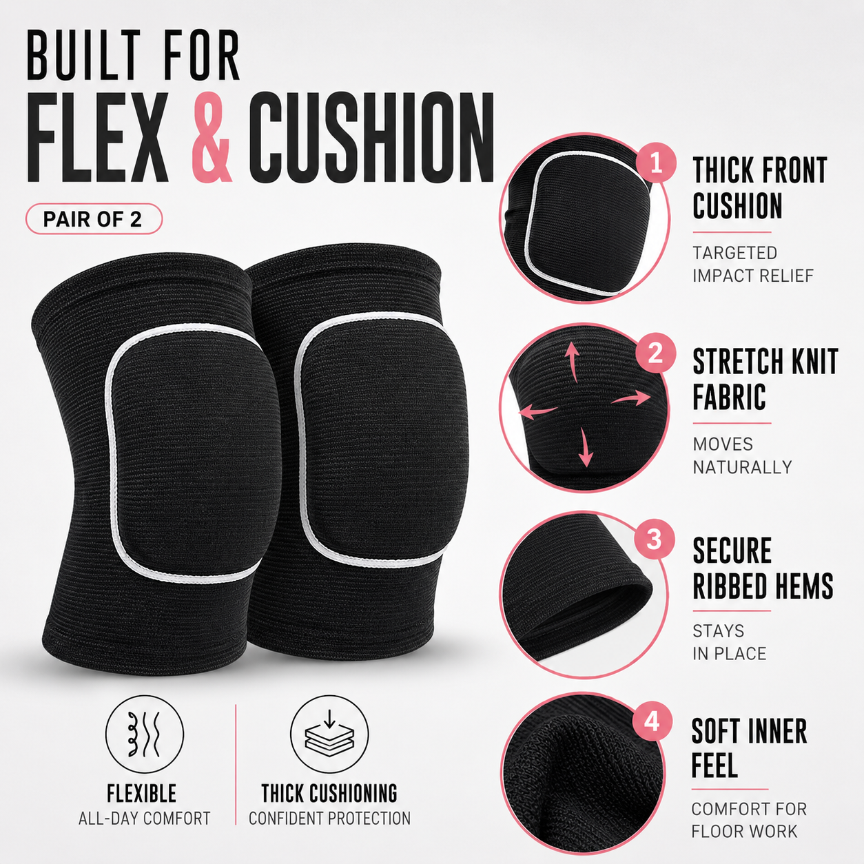 Nordspur | Cushia Soft Compression Knee Pads
