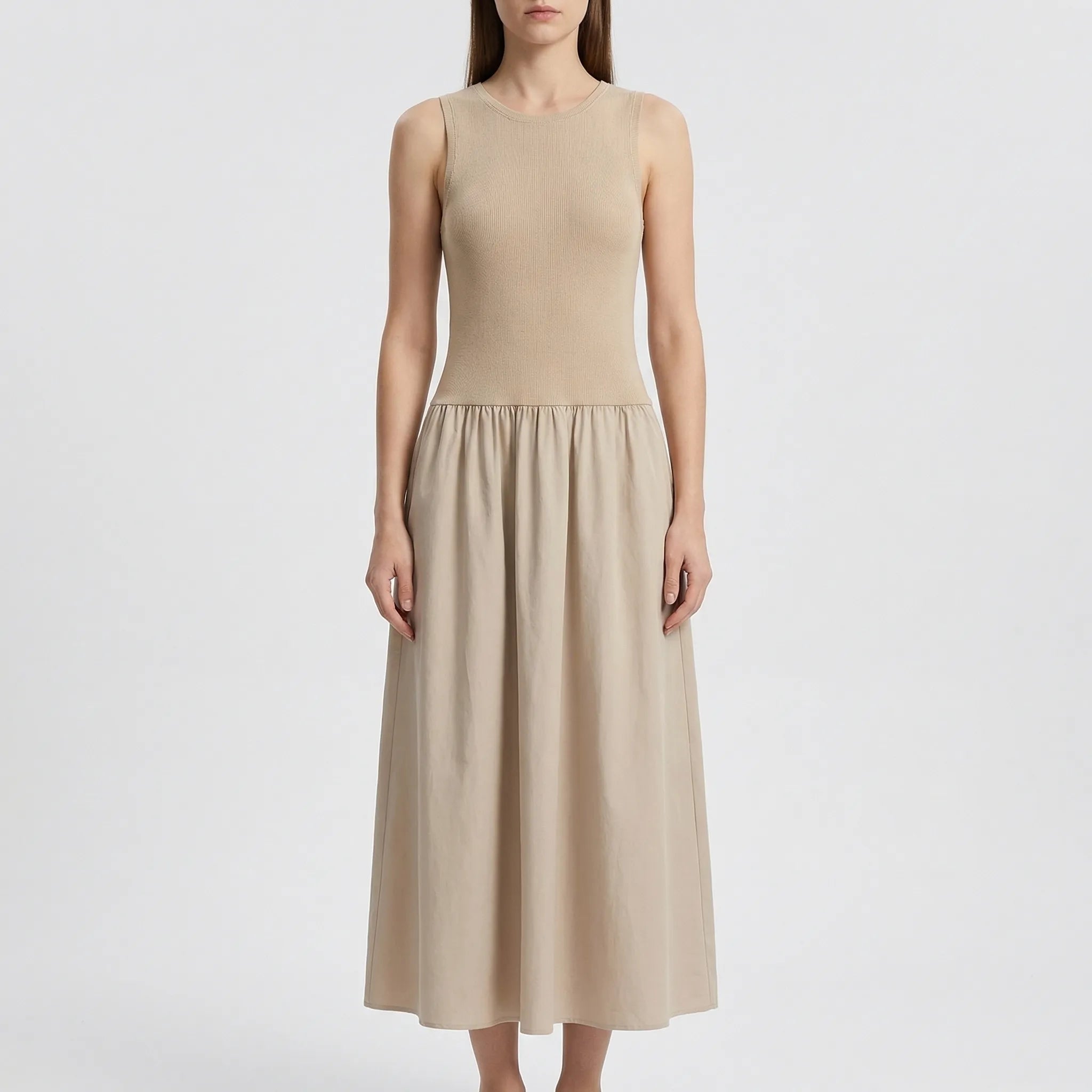 Nordspur | Dreslique Sleeveless Long Elegant Dress