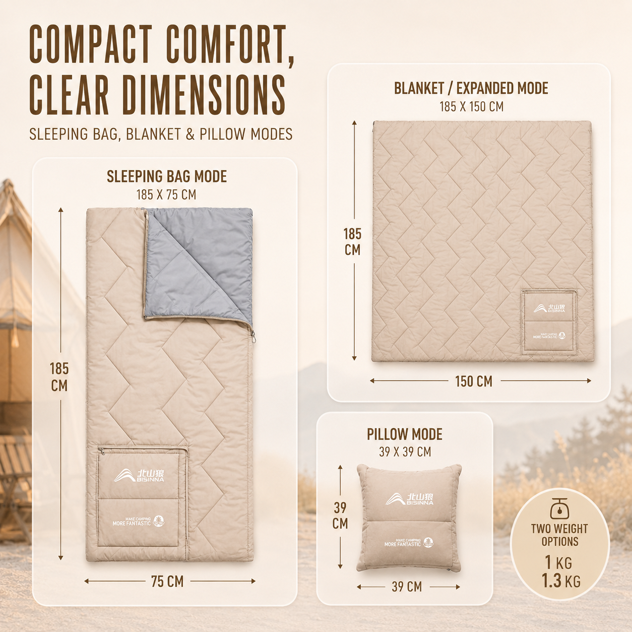 Nordspur | DriftNest Portable Rectangular Sleeping Bag