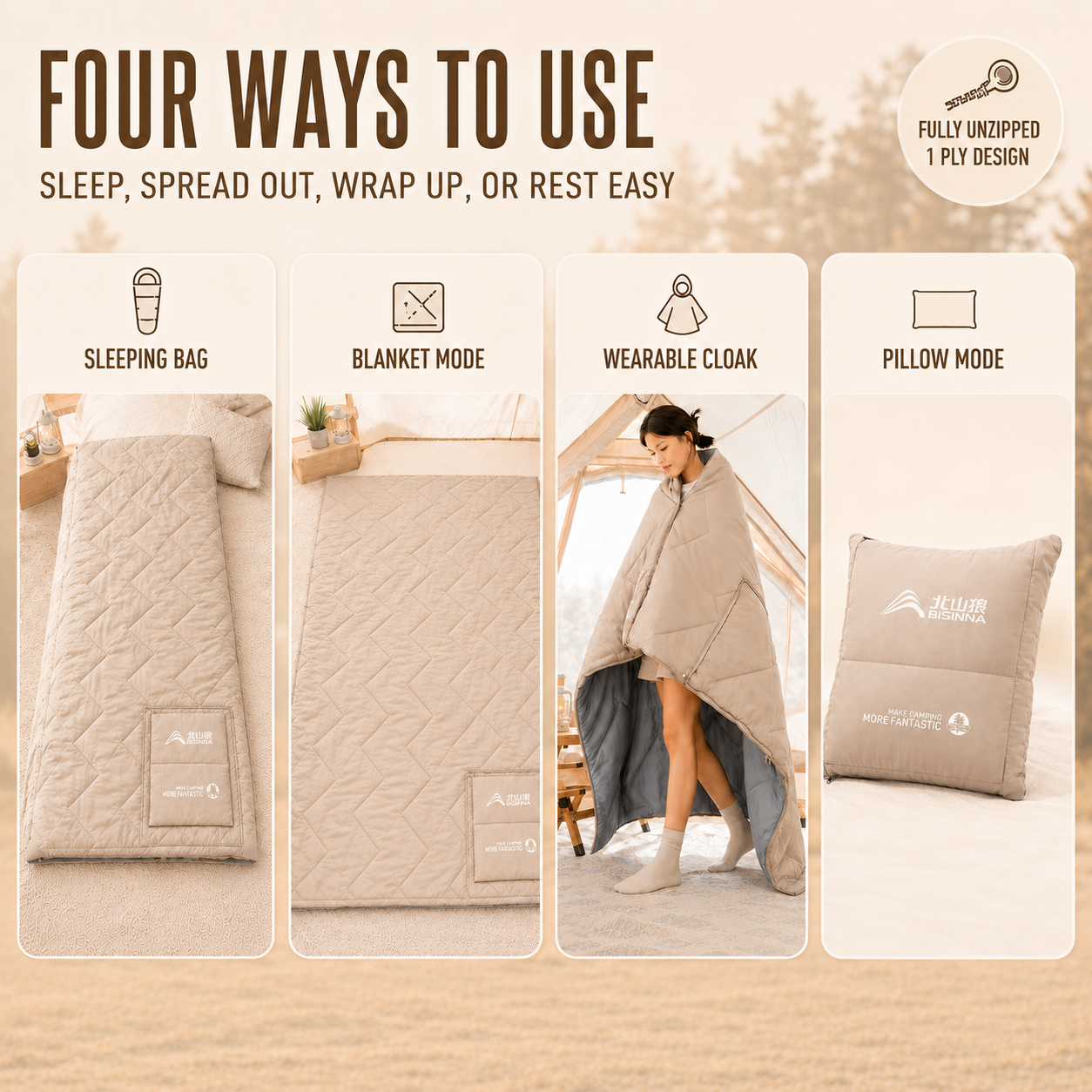 Nordspur | DriftNest Portable Rectangular Sleeping Bag