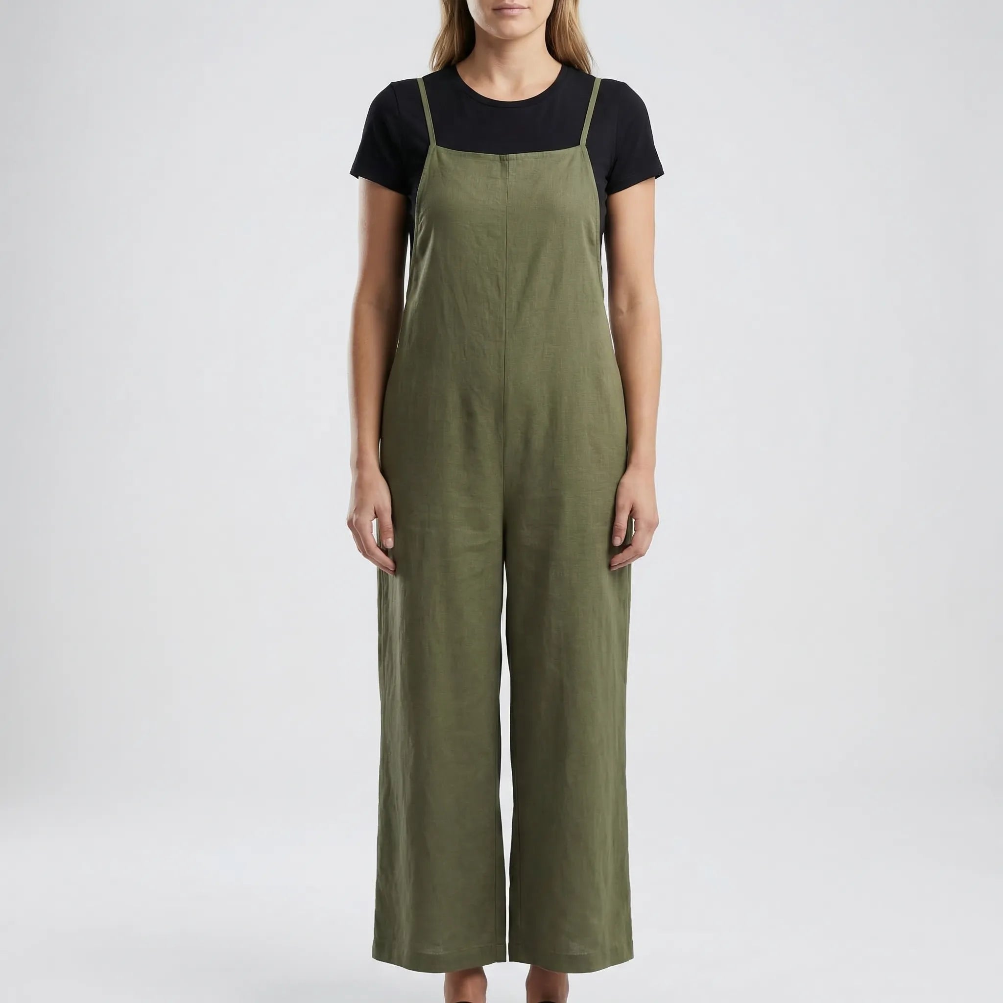Nordspur | Dungarella Sleeveless Wide-Leg Dungaree Jumpsuit