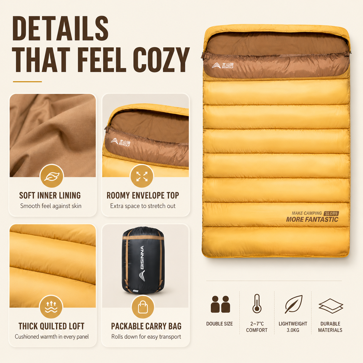 Nordspur | Duosleep Double Envelope Sleeping Bag