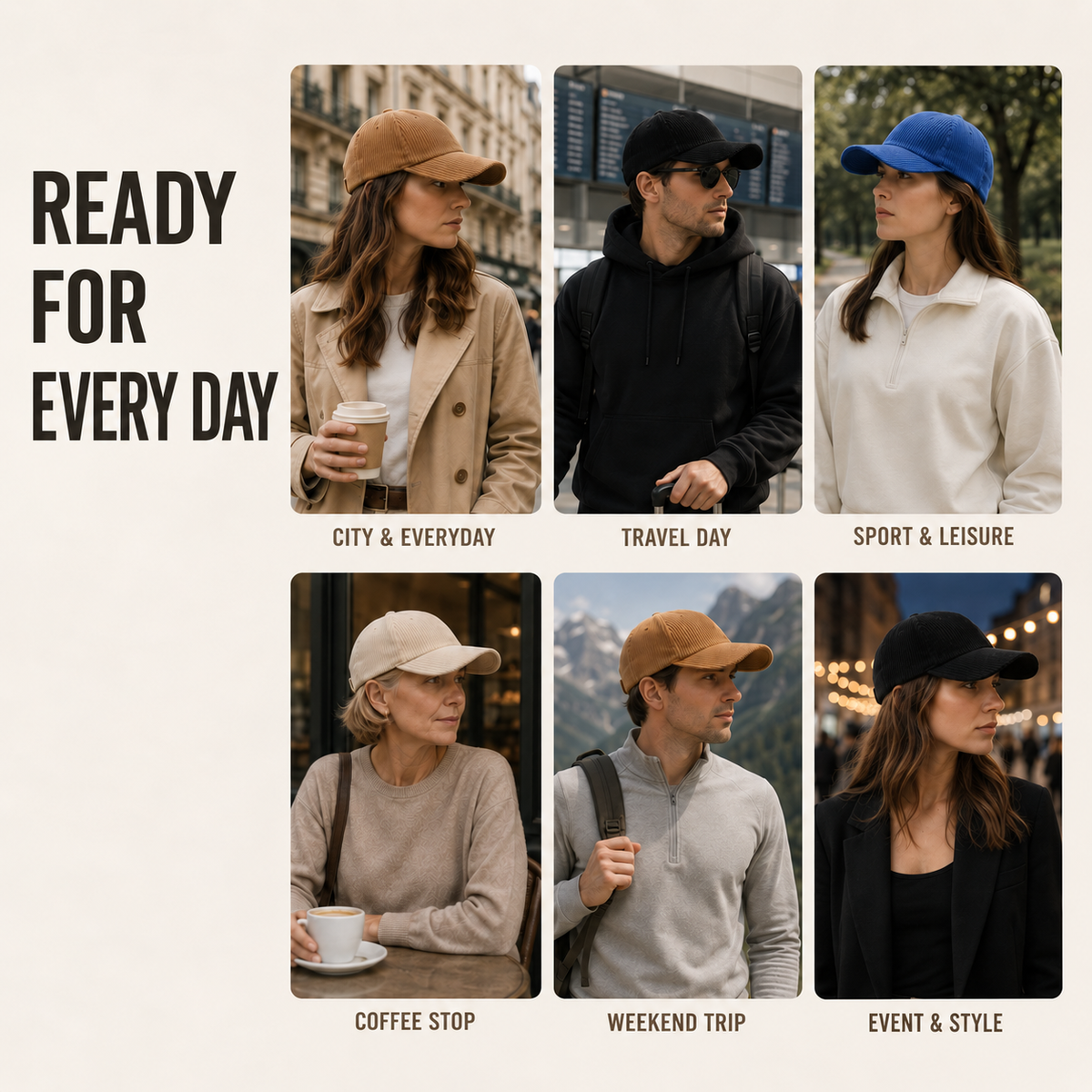 Nordspur | Duxton Curved Brim Corduroy Baseball Cap