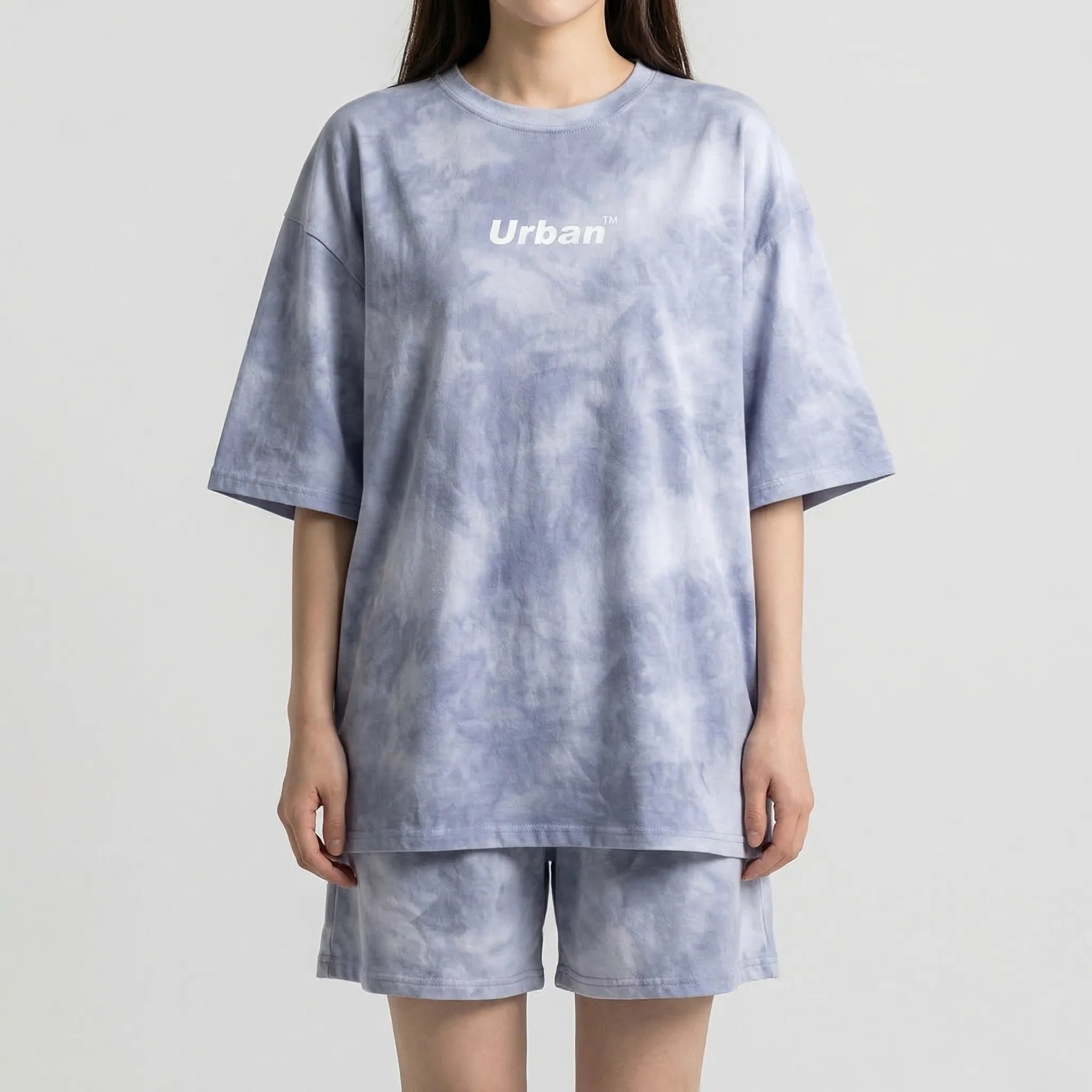 Nordspur | Dyeflow Tie-Dye Loose Tshirt And Wide-Leg Shorts Set