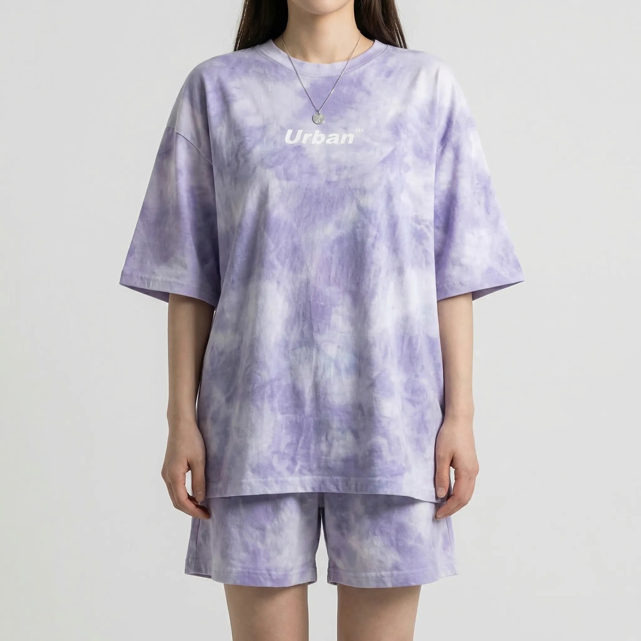 Nordspur | Dyeflow Tie-Dye Loose Tshirt And Wide-Leg Shorts Set