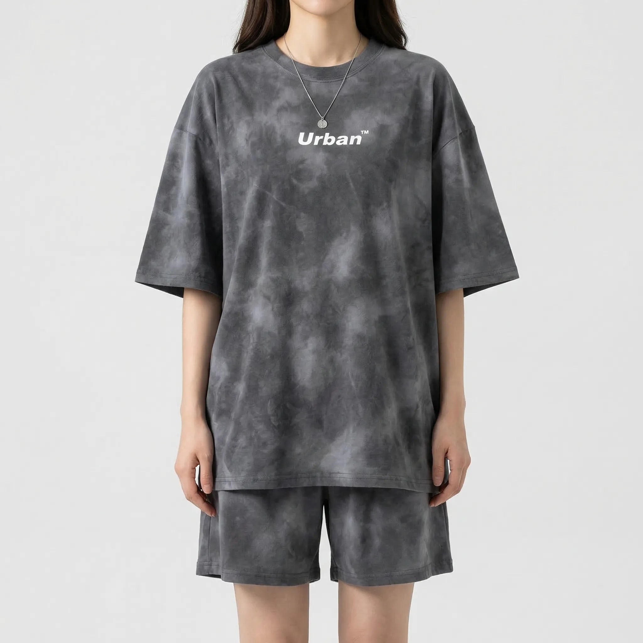 Nordspur | Dyeflow Tie-Dye Loose Tshirt And Wide-Leg Shorts Set