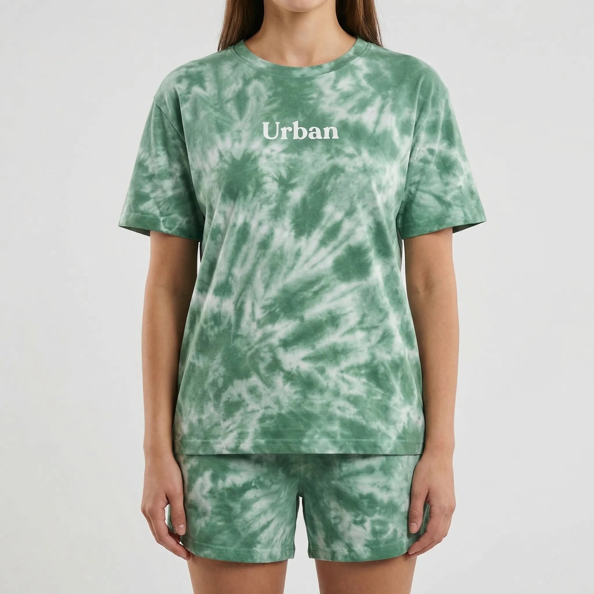 Nordspur | Dyeflow Tie-Dye Loose Tshirt And Wide-Leg Shorts Set