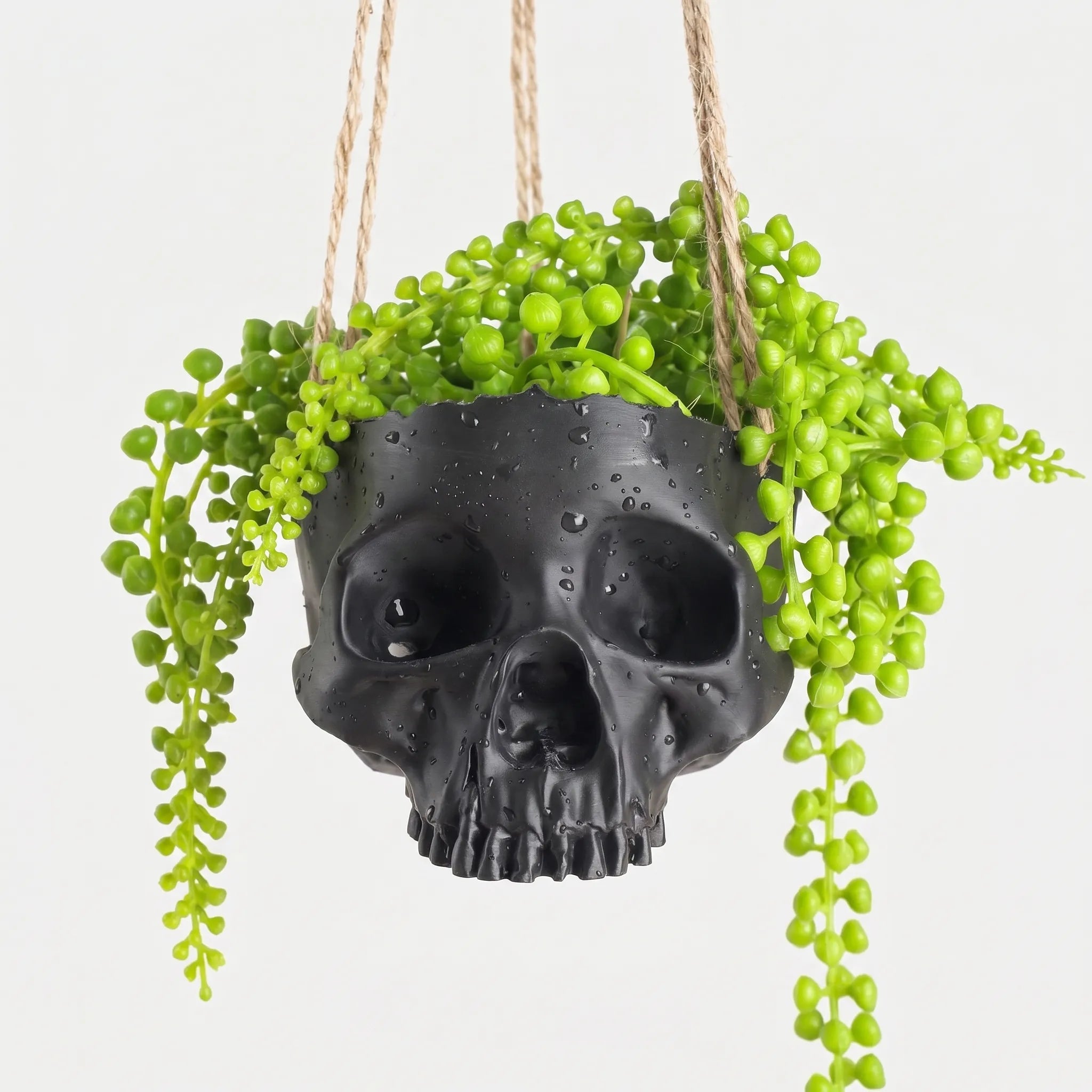 Nordspur | Ebonform Black Skull Hanging Planter