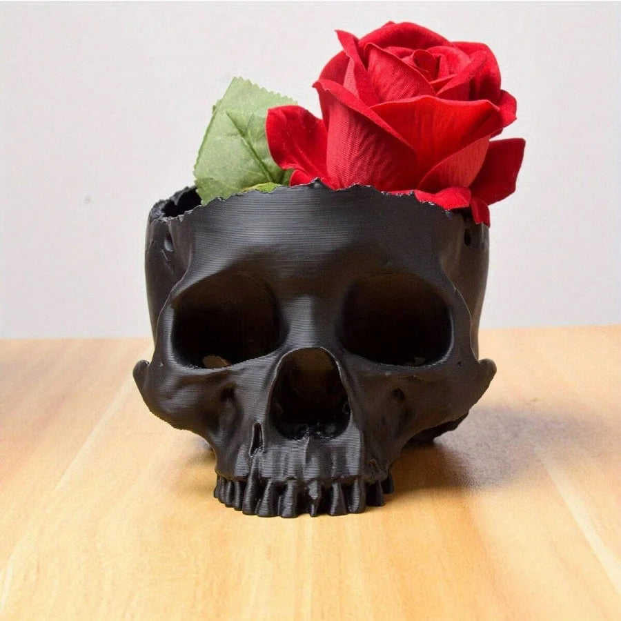 Nordspur | Ebonform Black Skull Hanging Planter