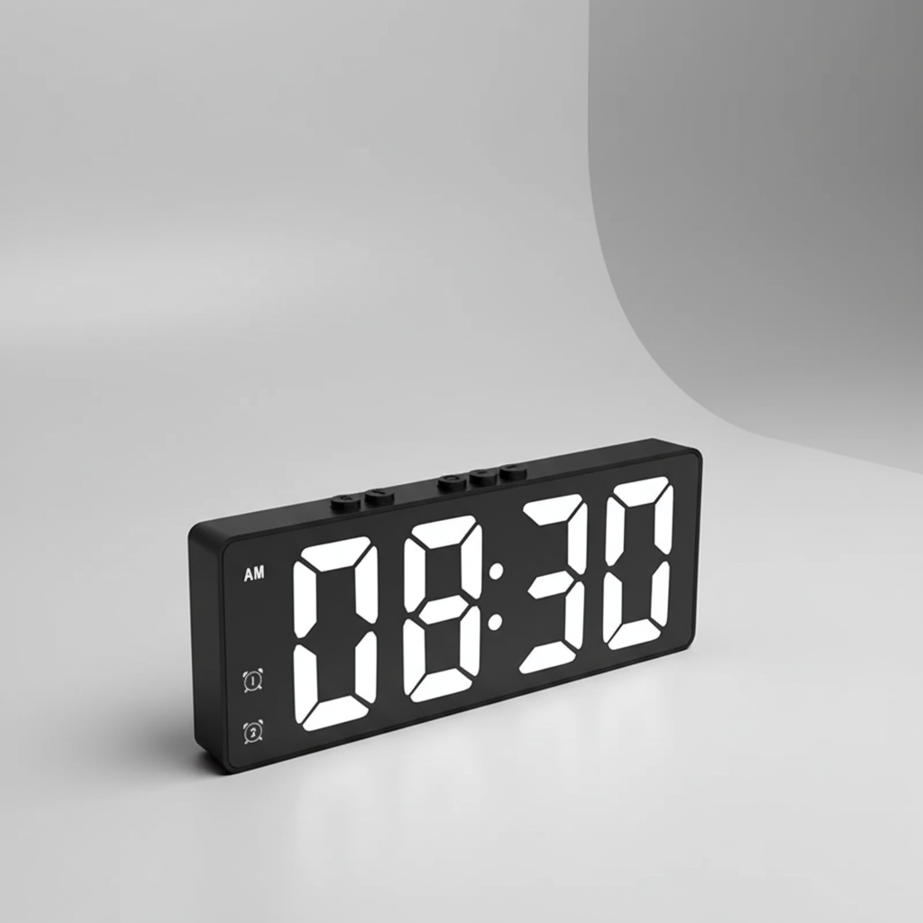 Nordspur | EchoGlow Large LED Mirror Alarm Clock