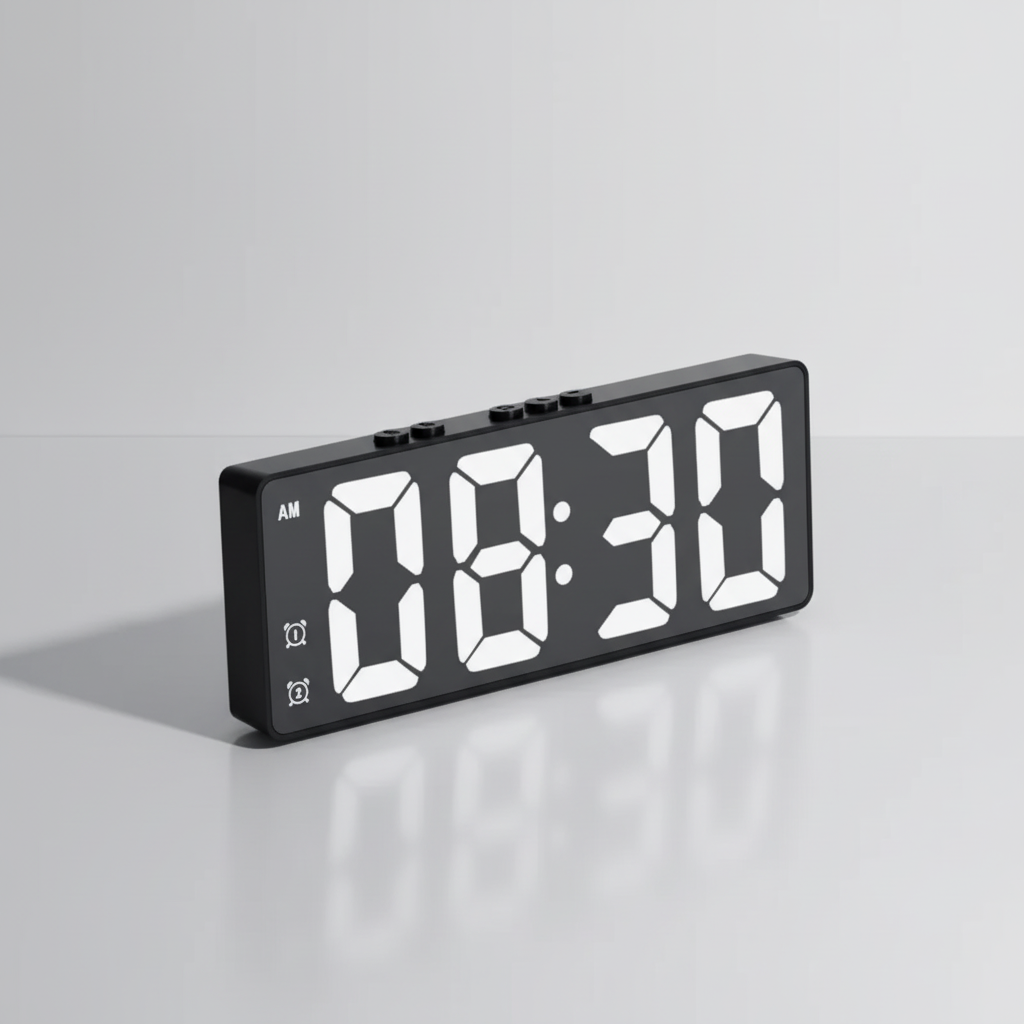 Nordspur | EchoGlow Large LED Mirror Alarm Clock