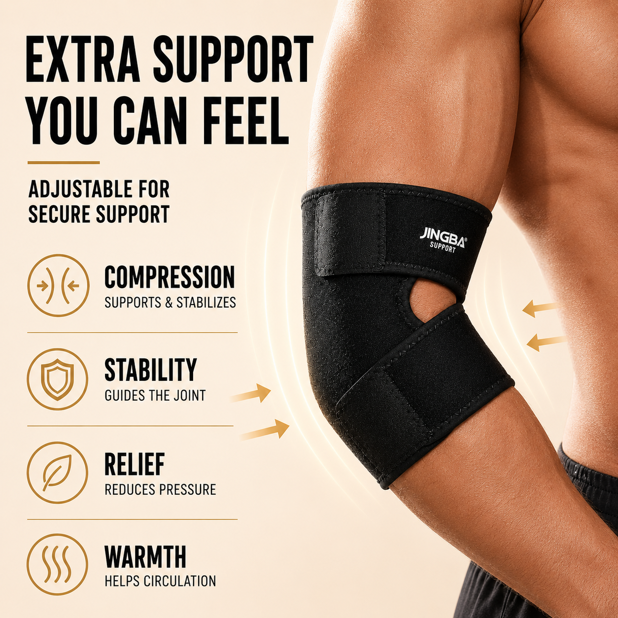 Nordspur | Elbriq Adjustable Elbow Compression Brace