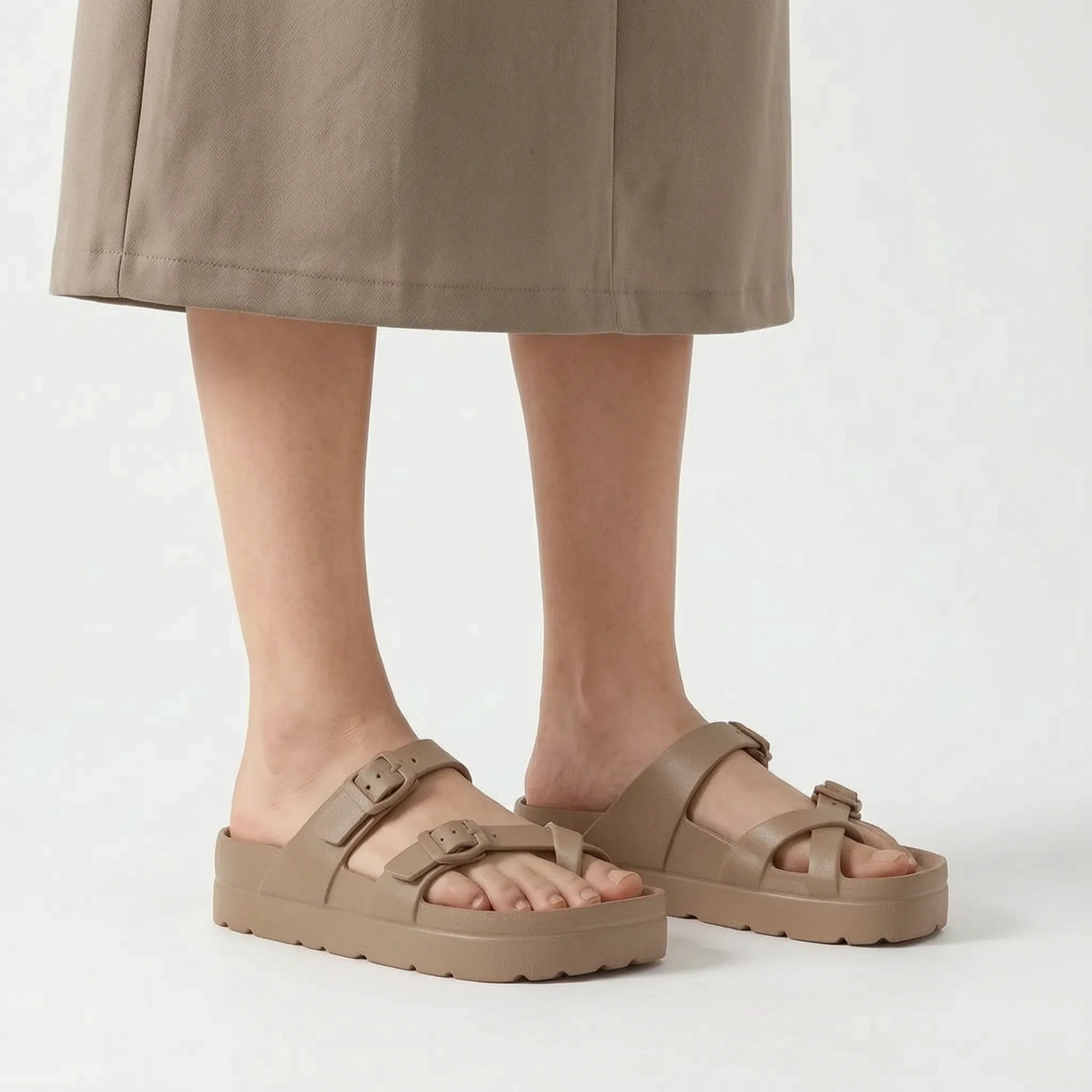 Nordspur | Elevato Double Strap Platform Sandals