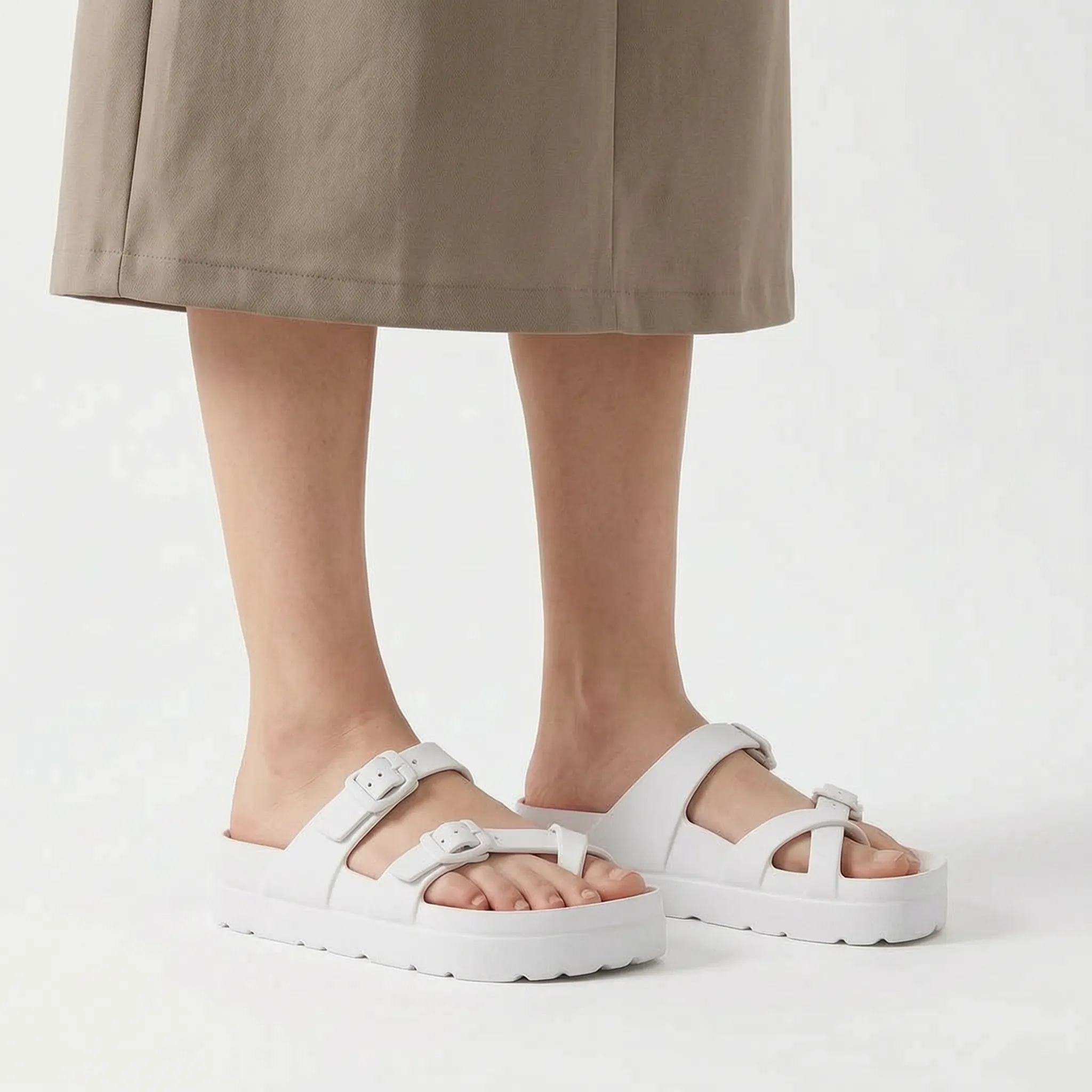 Nordspur | Elevato Double Strap Platform Sandals