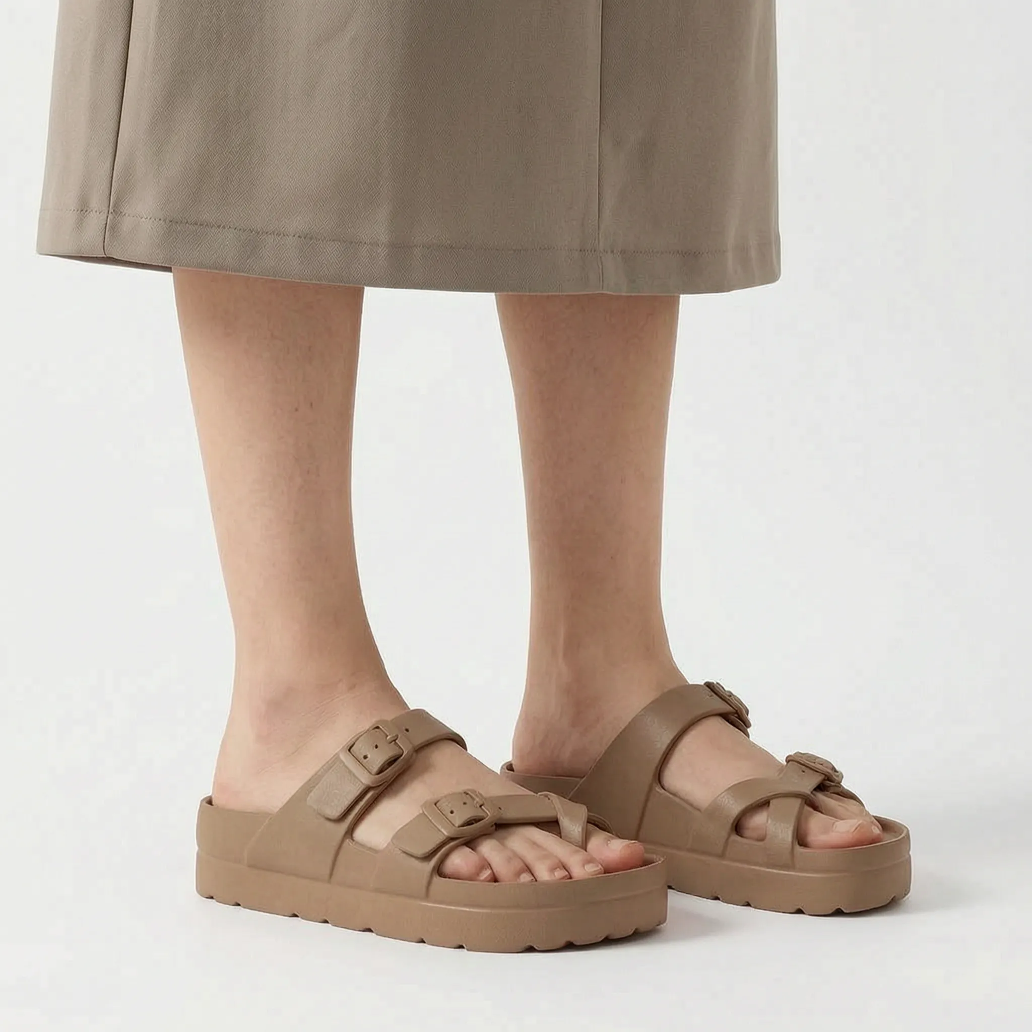 Nordspur | Elevato Double Strap Platform Sandals
