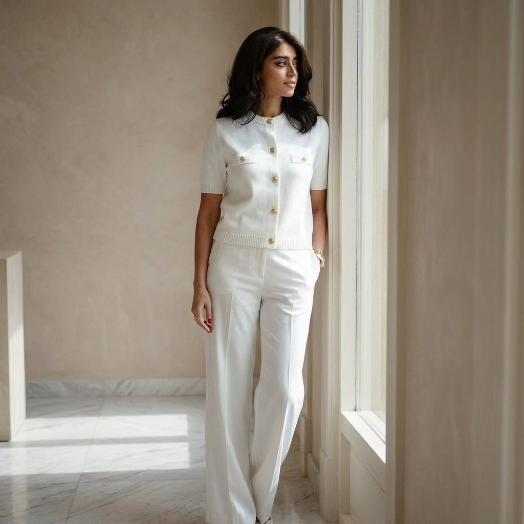 Nordspur | Eloria Short Sleeve Crop Cardigan