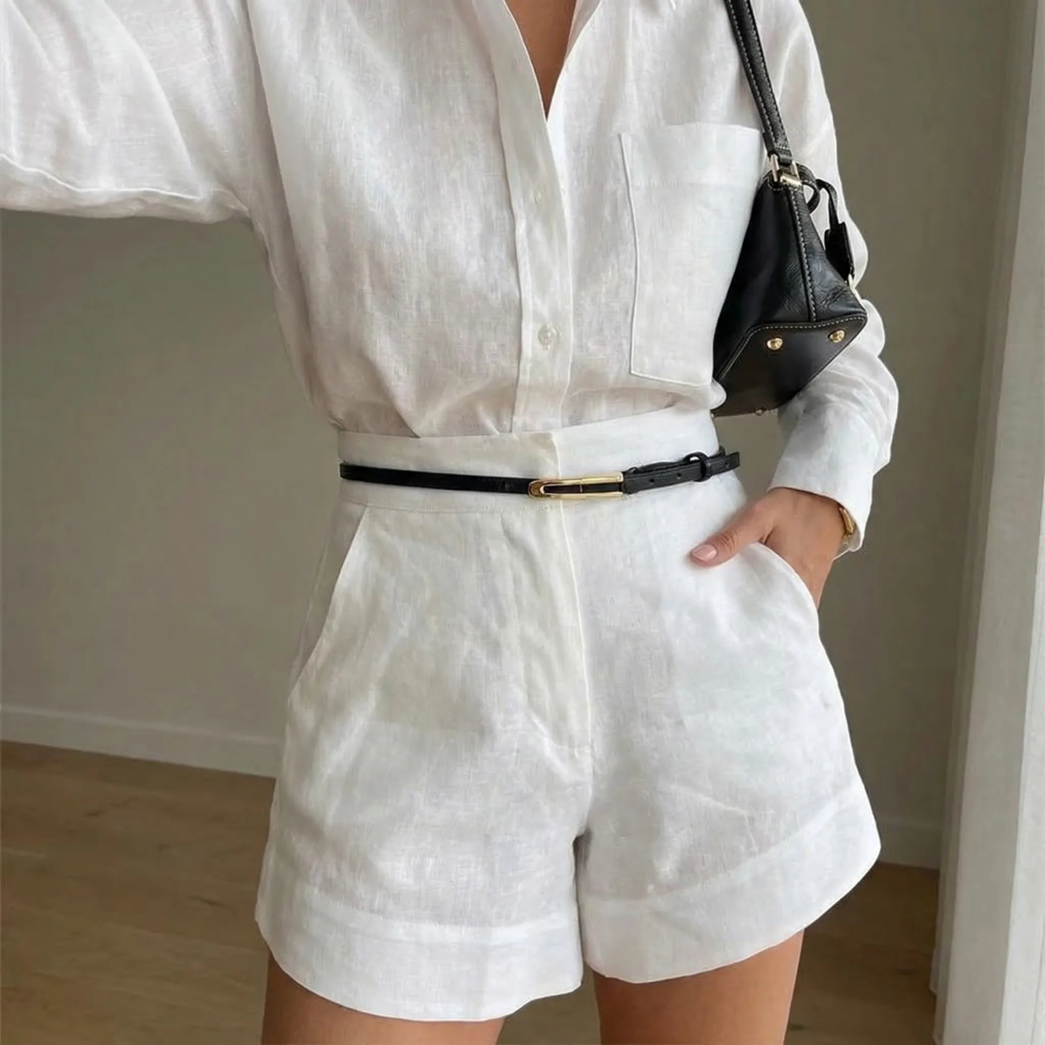 Nordspur | Elstrova Long Sleeve Shirt And Short Trouser Set