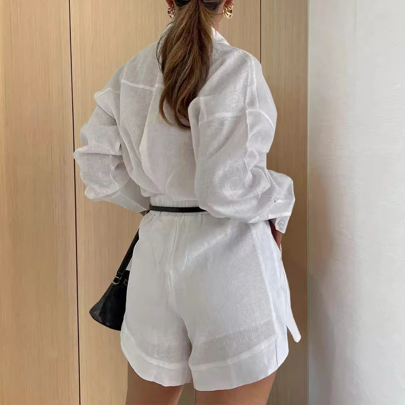 Nordspur | Elstrova Long Sleeve Shirt And Short Trouser Set
