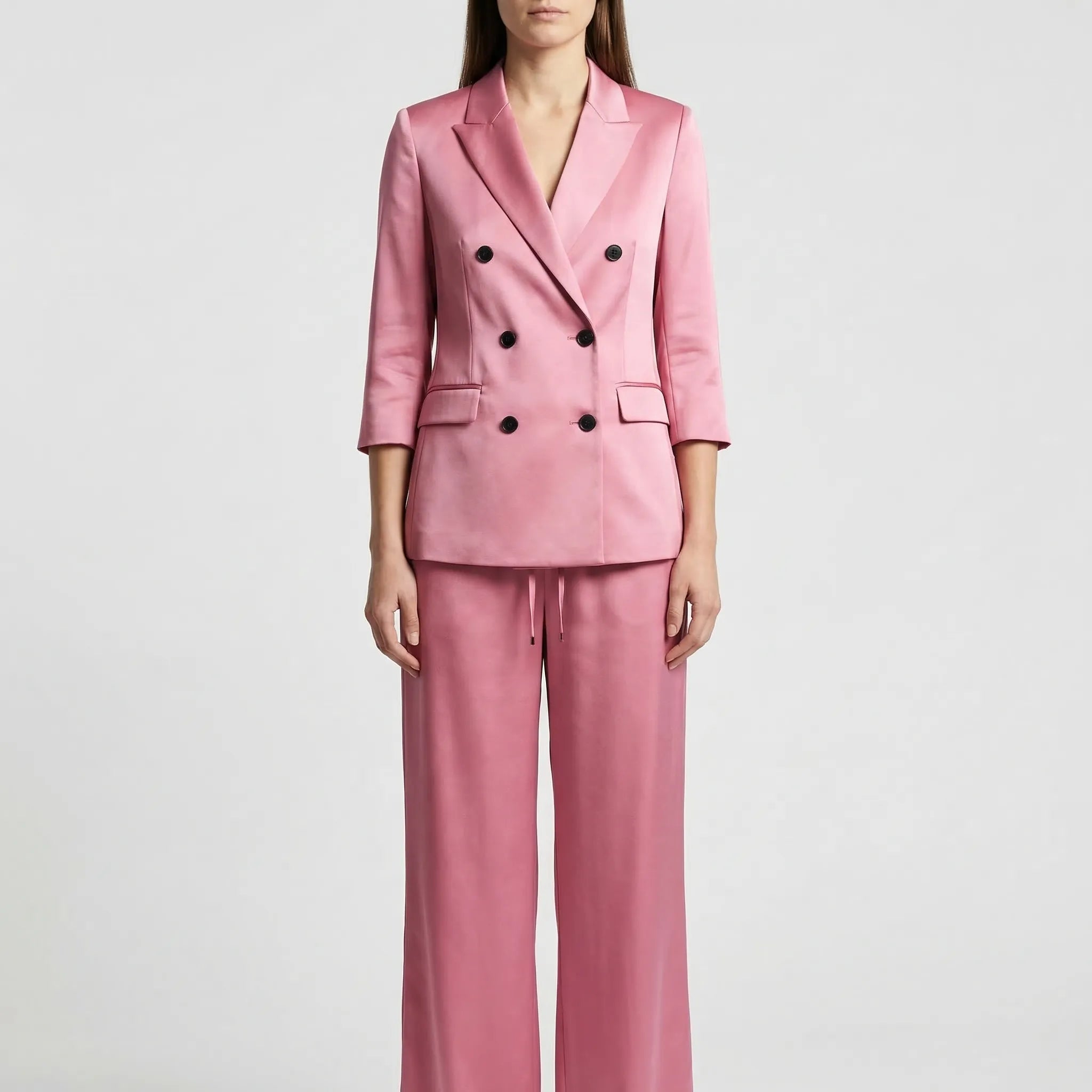 Nordspur | Elyndra Double-Breasted Blazer And Wide-Leg Trouser Set
