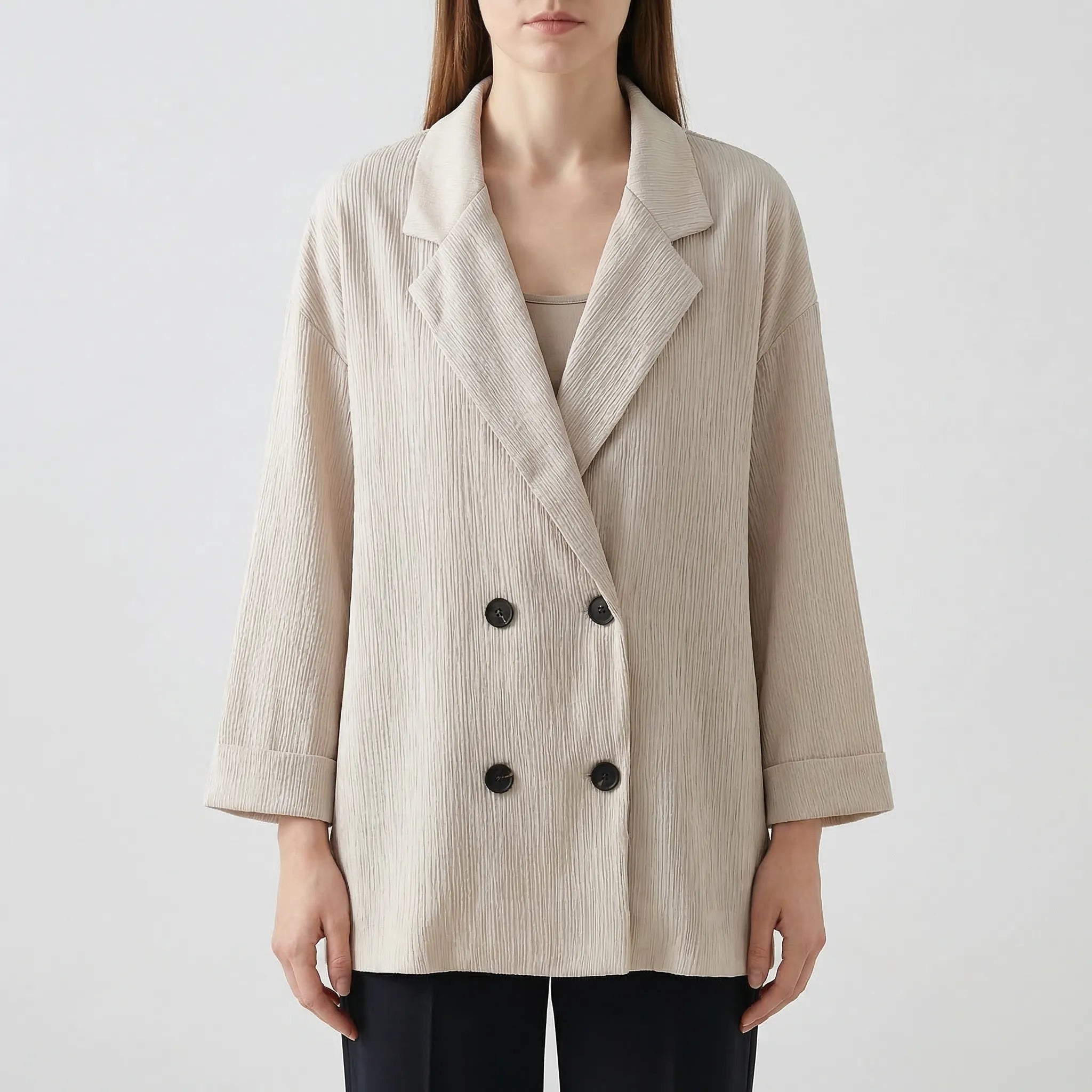 Nordspur | Elyndra Double-Breasted Blazer And Wide-Leg Trouser Set