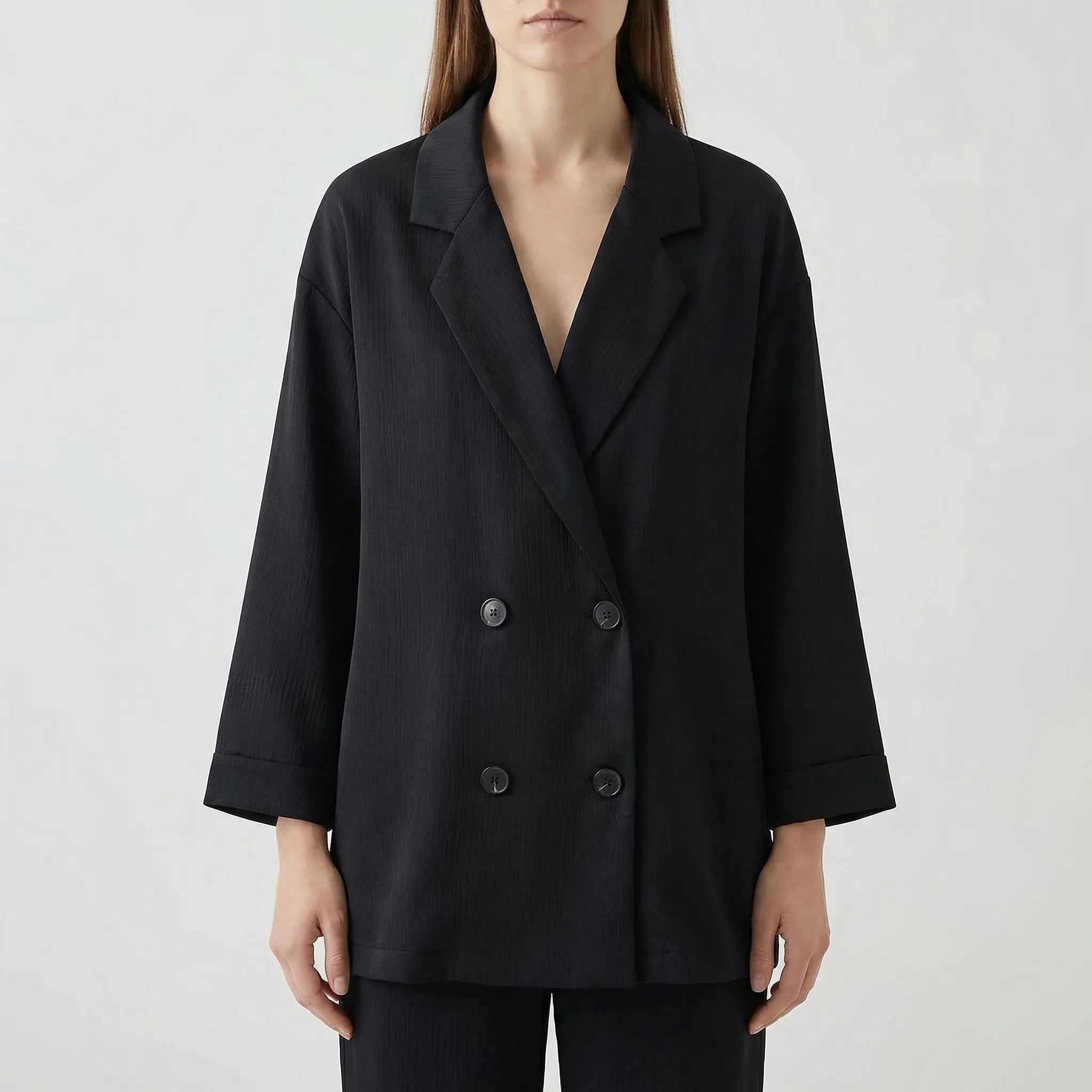 Nordspur | Elyndra Double-Breasted Blazer And Wide-Leg Trouser Set