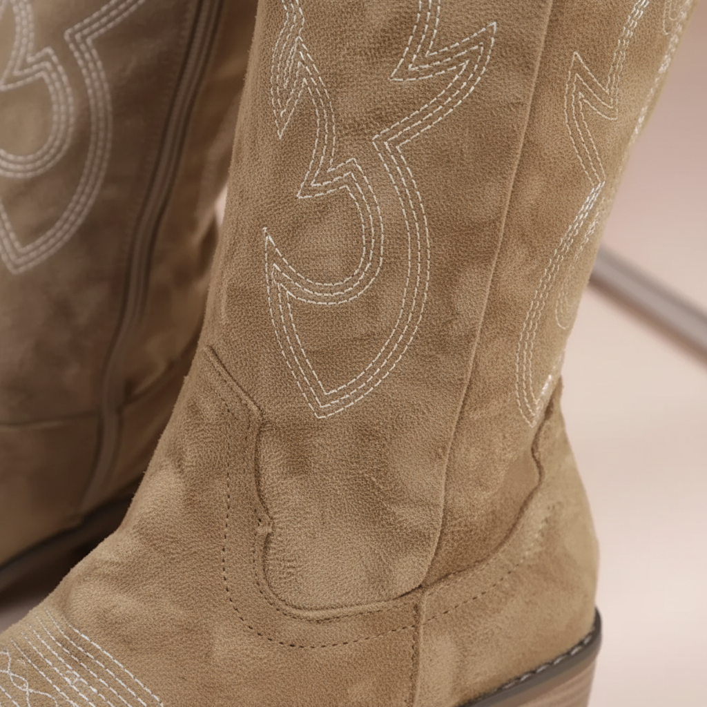 Nordspur | Embroidered Western Knee Boots