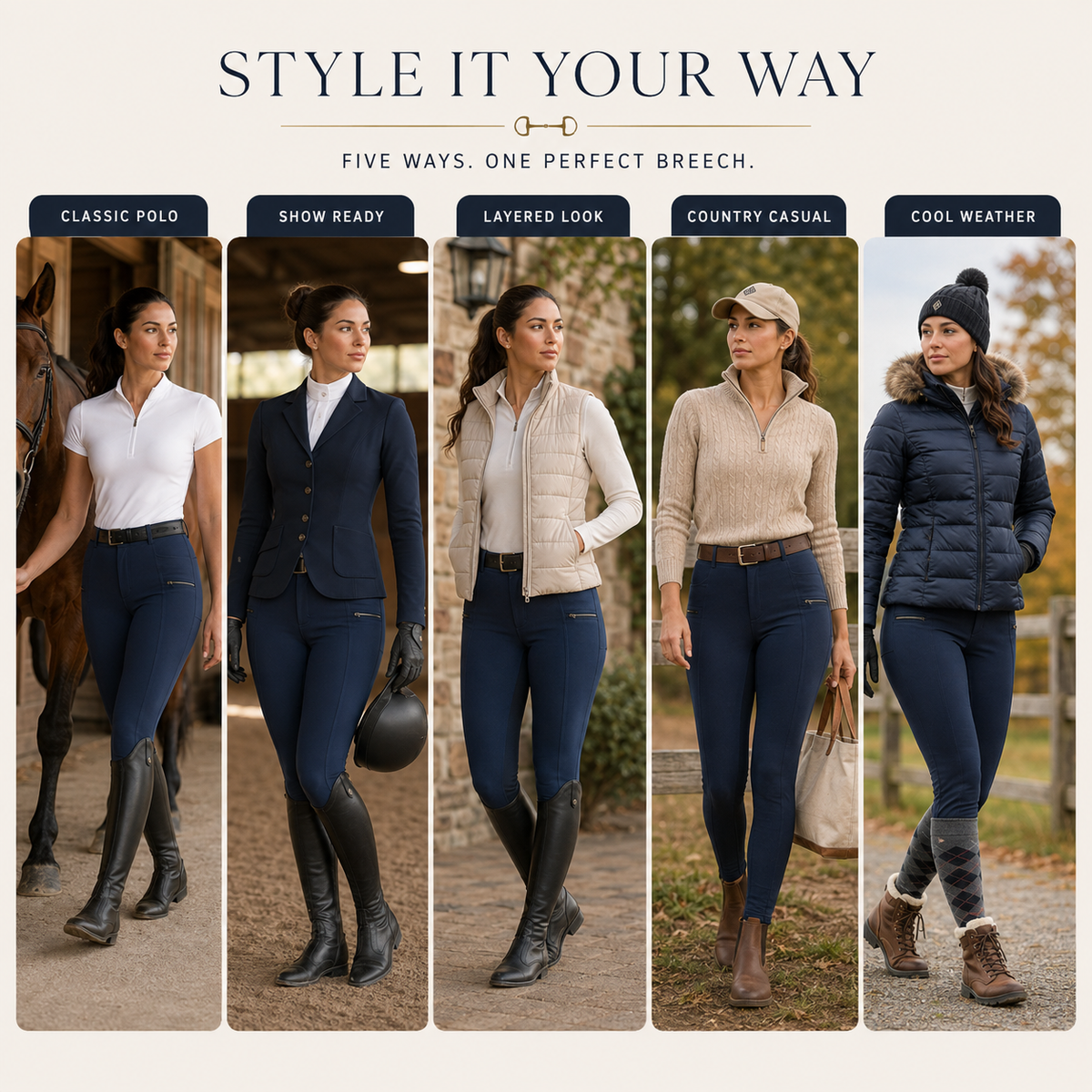 Nordspur | Equivelt Two-Tone Riding Breeches