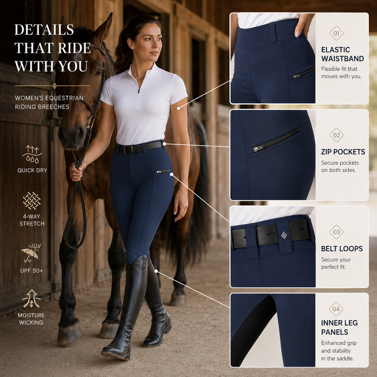 Nordspur | Equivelt Two-Tone Riding Breeches