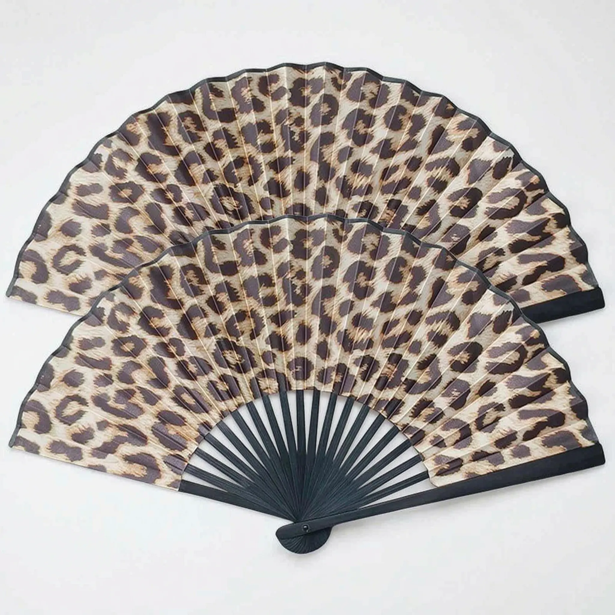 Nordspur | Fannix Leopard Print Hand Folding Fan