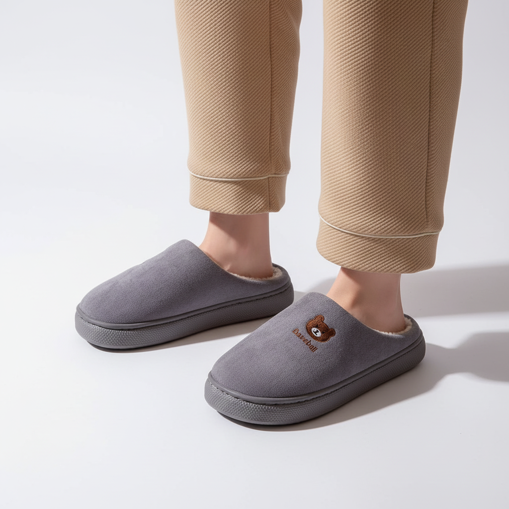 Nordspur | Faux Suede Slip On Slipper
