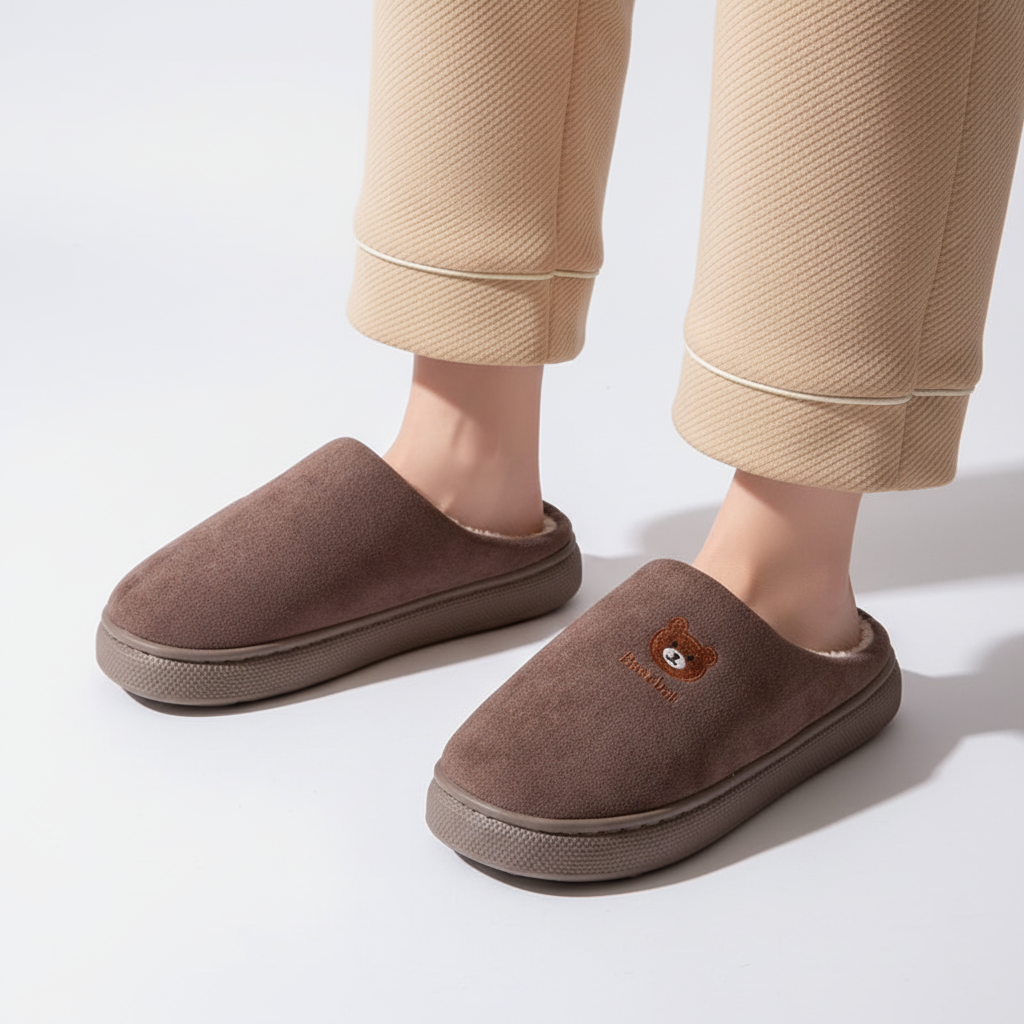 Nordspur | Faux Suede Slip On Slipper