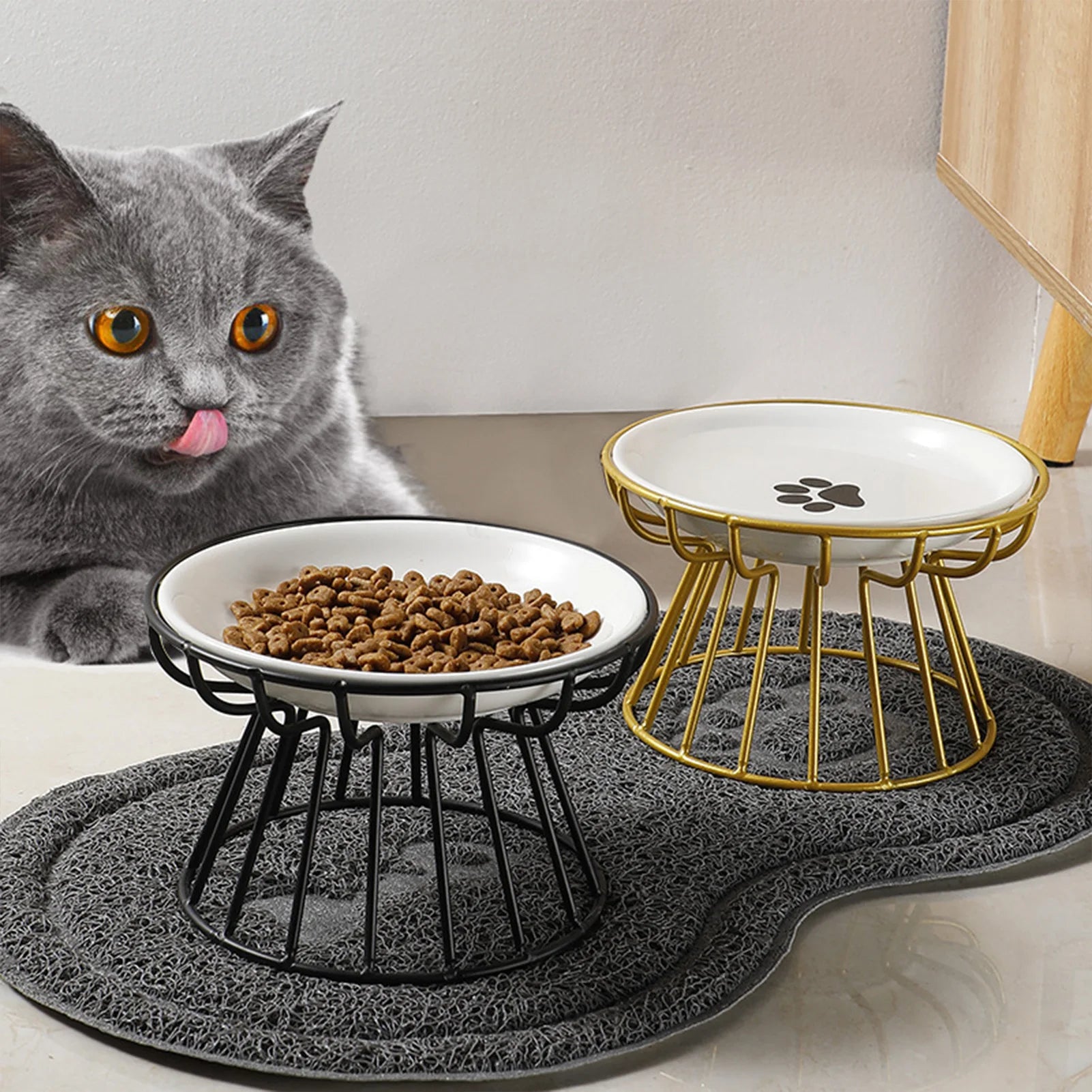 Nordspur | Felidish Raised Ceramic Pet Feeding Bowl